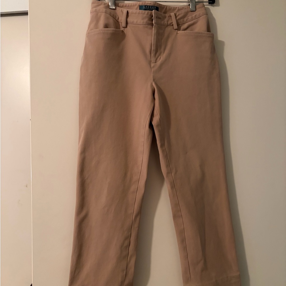 Ralph Lauren Women's Beige Straight Leg Jeans